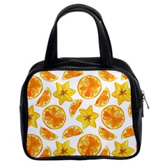 Oranges Love Classic Handbag (two Sides) by designsbymallika