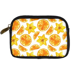 Oranges Love Digital Camera Leather Case by designsbymallika