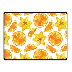 Oranges Love Fleece Blanket (small) by designsbymallika