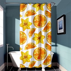 Oranges Love Shower Curtain 36  X 72  (stall)  by designsbymallika