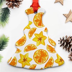 Oranges Love Christmas Tree Ornament (two Sides) by designsbymallika