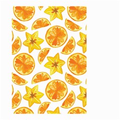 Oranges Love Small Garden Flag (two Sides) by designsbymallika