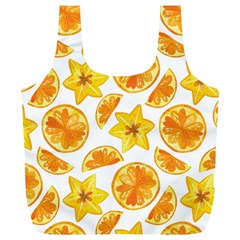 Oranges Love Full Print Recycle Bag (xl) by designsbymallika