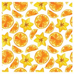 Oranges Love Wooden Puzzle Square by designsbymallika