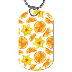 Oranges Love Dog Tag (two Sides) by designsbymallika