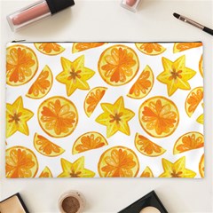 Oranges Love Cosmetic Bag (xxl) by designsbymallika