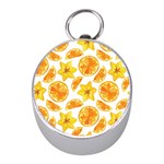 Oranges Love Mini Silver Compasses Front