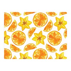 Oranges Love Double Sided Flano Blanket (mini)  by designsbymallika