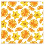 Oranges Love Large Satin Scarf (Square) Front