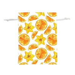 Oranges Love Lightweight Drawstring Pouch (l) by designsbymallika