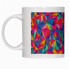 Abstract Boom Pattern White Mugs by designsbymallika