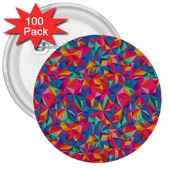 Abstract Boom Pattern 3  Buttons (100 Pack)  by designsbymallika