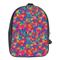 Abstract Boom Pattern School Bag (large) by designsbymallika