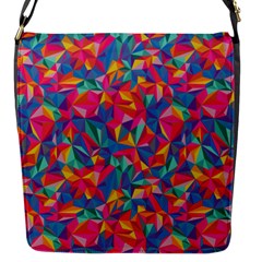 Abstract Boom Pattern Flap Closure Messenger Bag (s) by designsbymallika