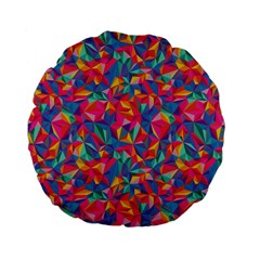 Abstract Boom Pattern Standard 15  Premium Flano Round Cushions by designsbymallika