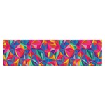 Abstract Boom Pattern Satin Scarf (Oblong) Front