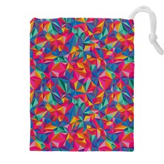 Abstract Boom Pattern Drawstring Pouch (5xl) by designsbymallika