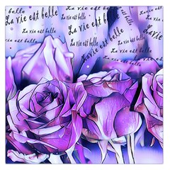 La Vie Est Belle No 2 Large Satin Scarf (square) by sfbijiart