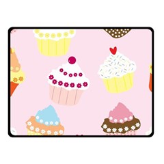 Cupcakes Fleece Blanket (small) by beyondimagination