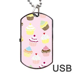 Cupcakes Dog Tag Usb Flash (two Sides) by beyondimagination