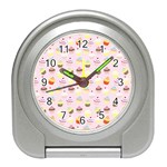 CUPCAKES FESTIVAL PATTERN Travel Alarm Clock Front