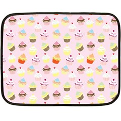 Cupcakes Festival Pattern Fleece Blanket (mini) by beyondimagination