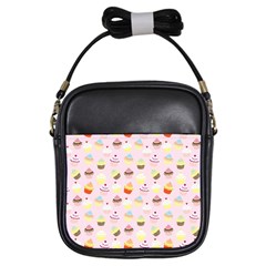 Cupcakes Festival Pattern Girls Sling Bag by beyondimagination