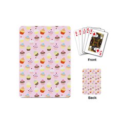 Cupcakes Festival Pattern Playing Cards Single Design (mini) by beyondimagination