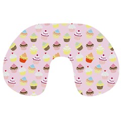 Cupcakes Festival Pattern Travel Neck Pillow