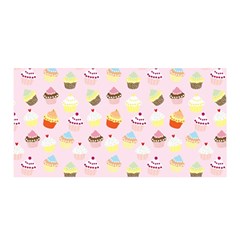 Cupcakes Festival Pattern Satin Wrap by beyondimagination