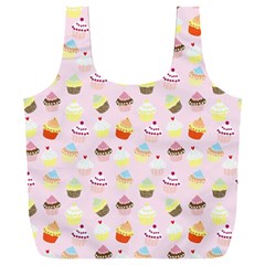 Cupcakes Festival Pattern Full Print Recycle Bag (xxl)