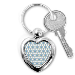 Mandala Pattern Multi Color Key Chain (heart) by designsbymallika