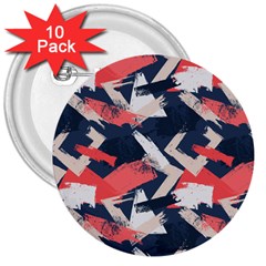 Paint Brush Feels 3  Buttons (10 Pack)  by designsbymallika