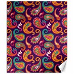 Paisley Purple Canvas 8  x 10  8.15 x9.66  Canvas - 1