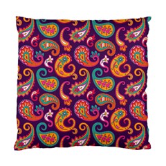 Paisley Purple Standard Cushion Case (two Sides) by designsbymallika