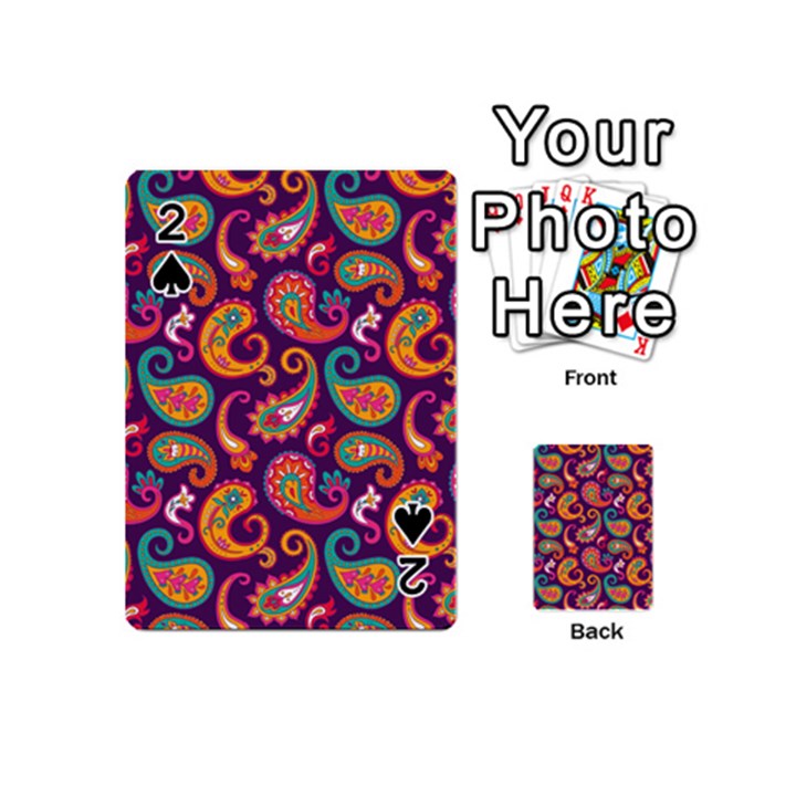 Paisley Purple Playing Cards 54 Designs (Mini)