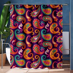 Paisley Purple Shower Curtain 60  X 72  (medium)  by designsbymallika