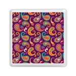 Paisley Purple Memory Card Reader (Square) Front