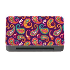 Paisley Purple Memory Card Reader With Cf by designsbymallika