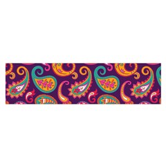 Paisley Purple Satin Scarf (oblong)