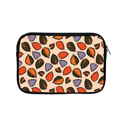 Orange Blue Leaves Pattern Apple Macbook Pro 15  Zipper Case by designsbymallika