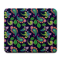 Paisley Green Print Large Mousepads by designsbymallika