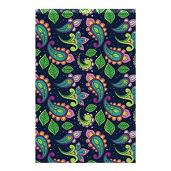 Paisley Green Print Shower Curtain 48  X 72  (small)  by designsbymallika