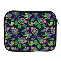 Paisley Green Print Apple Ipad 2/3/4 Zipper Cases by designsbymallika