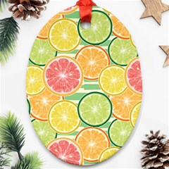 It Is Summer!! Oval Ornament (Two Sides)