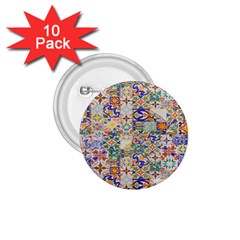 Mosaic Print 1 75  Buttons (10 Pack) by designsbymallika