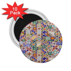 Mosaic Print 2.25  Magnets (10 pack) 