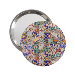 Mosaic Print 2.25  Handbag Mirrors