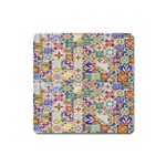 Mosaic Print Square Magnet Front