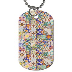 Mosaic Print Dog Tag (one Side)